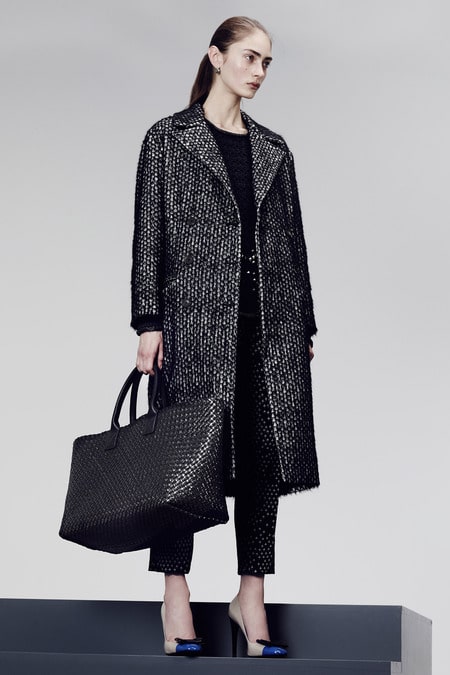 Bottega Veneta Black Intrecciato Tote Bag - Pre-Fall 2014