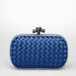 Bottega Veneta Electrique Intreccio Impero Ayers Knot Clutch Bag