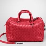 Bottega Veneta Fraise Intrecciato Nappa Top Handle Bag