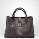 Bottega Veneta Moro Intrecciato Roma Bag