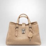 Bottega Veneta Walnut Intrecciato Roma Small Bag