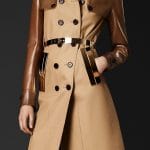 Burberry Prorsum Vinyl and Gaberdine Trench Coat - Fall Winter 2013