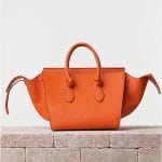 Celine Bright Orange Tie Tote Bag - Summer 2014