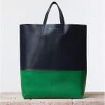 Celine Green Grass Bicolor Cabas bag - Summer 2014