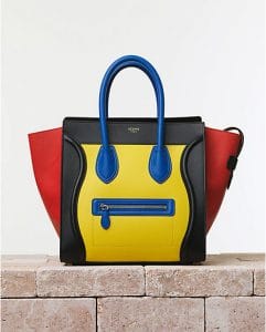 Celine Multicolor Mini Luggage Bag - Summer 2014