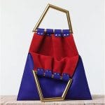 Celine Navy Triangle Open Sac Bag - Summer 2014