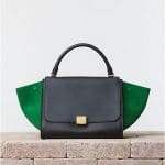 Celine Suede Green Grass Trapeze Bag - Summer 2014