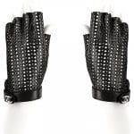 Chanel Black Diamond Perforated Gloves - Spring 2014 Act I