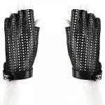 Chanel Black Diamond Perforated Gloves - Spring 2014 Act I