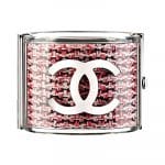 Chanel Clear White/Black/Red Bangle - Spring 2014 Act I