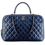 Chanel Dark Blue Shopping Fever Tote Bag - Spring 2014 Act I
