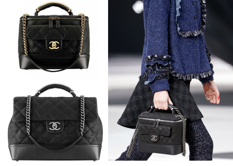 Chanel globe trotter top vanity bag