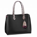 Dior Black/Roccia Python Dior Addict Shopping Tote Small Bag