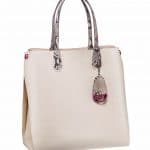 Dior Crema/Roccia Python Dior Addict Shopping Tote Vertical Bag