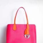 Dior Fuchsia Cosmopolitan/Orange Riviera Dior Addict Shopping Tote Small Bag
