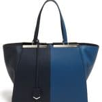 Fendi Blackboard/Cobalt 3Jours Bicolor Tote Bag