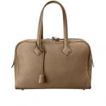 Hermes Etoupe Victoria II 35cm Bag