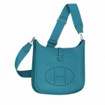 Hermes Izmir Blue Evelyne III Small Bag