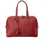 Hermes Red Victoria II 35cm Bag