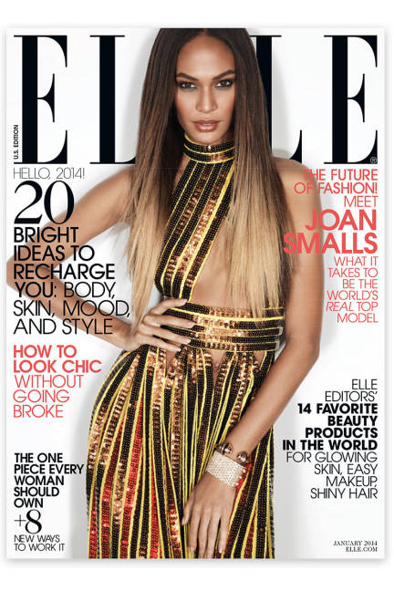 Joan Smalls Cover of Elle US January 2014