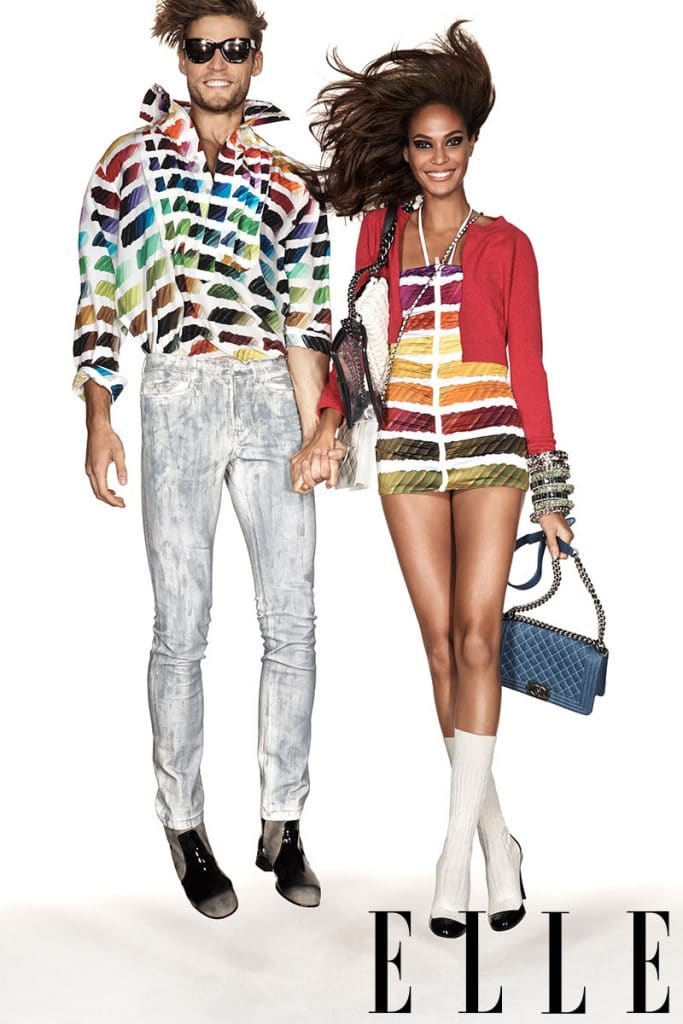 Joan Smalls in US Elle January 2014