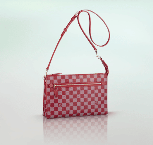 LOUIS VUITTON Damier Color Module Clutch Bag 2way Red N41306 LV Auth 33431a  ref.919938 - Joli Closet