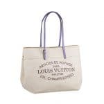 Louis Vuitton Purple/Canvas Articles de Voyage Tote Bag - Spring Summer 2014