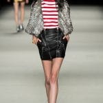 Saint Laurent Sequin Stripes Knit Cotton Top - Spring 2014 RTW