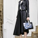 Dior Black Flower Printed Diorissimo Bag - Pre-Fall 2014