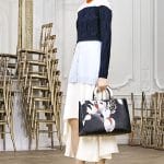 Dior Black Floral Print Diorissimo Bag - Pre-Fall 2014