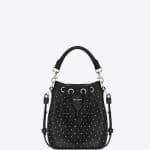 Saint Laurent Emmanuelle Studded Bucket Bag