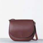 Celine Burgundy Natural Calfskin Trotteur Bag