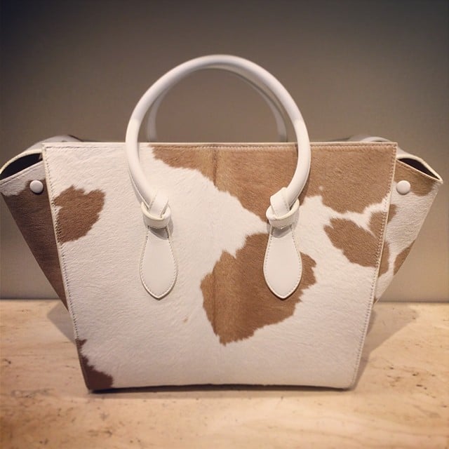 Celine Spotted Calf Hair Tie Tote Bag - Spring 2014
