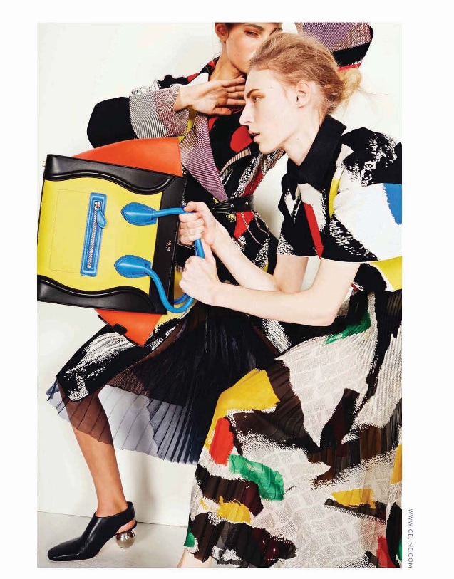 Celine Spring 2014 Ad Campaign with Mini Luggage Bag