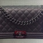 Chanel Black Boy Chanel Perforated Medium Flap Bag