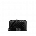 Chanel Black Metallic Boy Bag - Spring Summer 2014