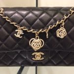 Chanel Black Valentine Flap Medium Bag