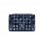 Chanel Chevron Sequins Blue Flap Bag - Spring 2014 Act 1