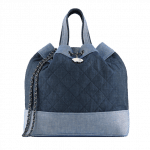 Chanel Graphic Drawstring Denim Bag - Spring 2014 Act 1