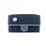 Chanel Graphic Denim Flap Bag with Medallion - Spring 2014 Act 1