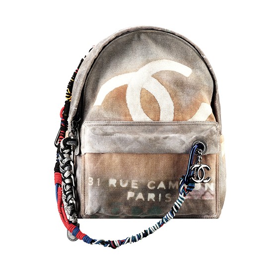 Chanel's graffiti-print backpack is the 'It' bag of the summer