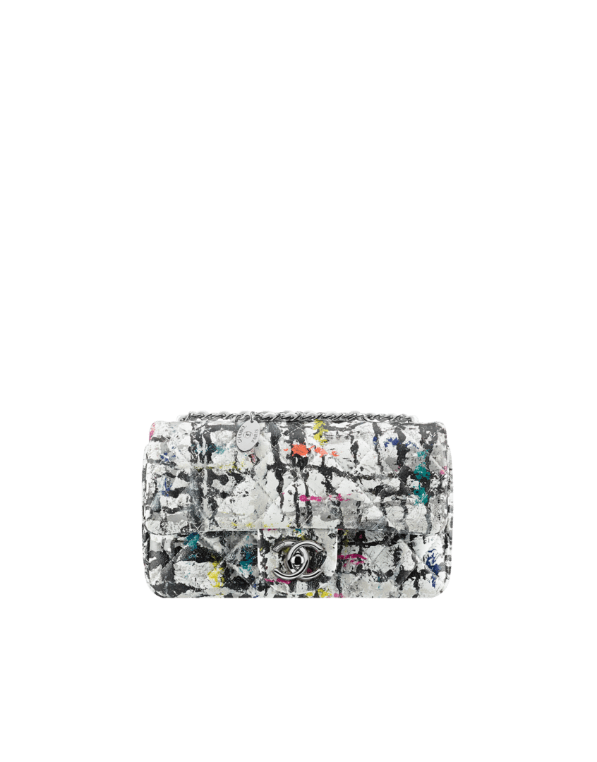 Chanel Spring 2014 Collection Hand Painted Graffiti Flap Bag