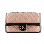 Chanel Pink Two Tone Graphic Flap Bag - Spring 2014 Act 1