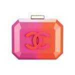 Chanel Pink/Orange Boy Brick Clutch Bag - Spring 2014