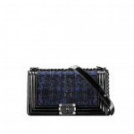 Chanel Tweed and Patent Boy Flap Bag - Spring Summer 2014