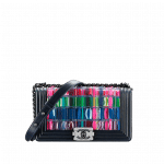 Chanel Multicolored Tweed and PVC Boy Flap Bag - Spring Summer 2014