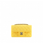 Chanel Yellow Jersey Timeless Classic Flap Bag - Spring Summer 2014