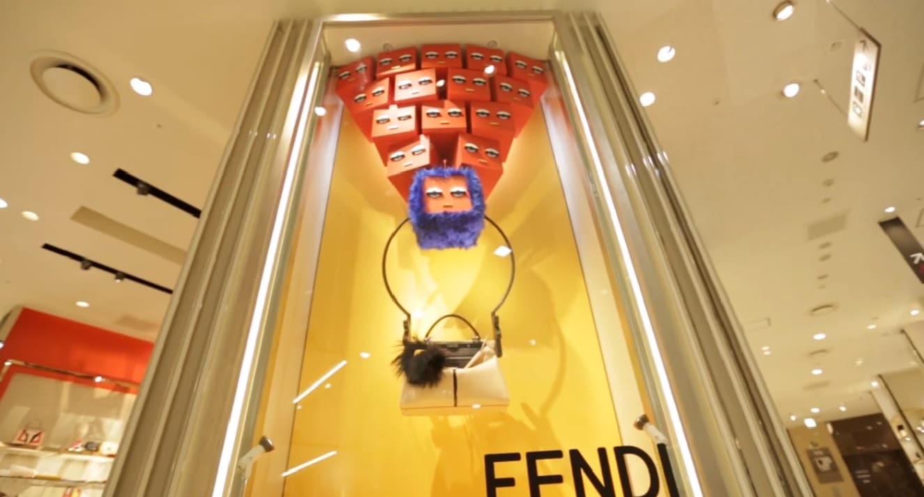 Fendi Bag Bug Display Osaka Japan