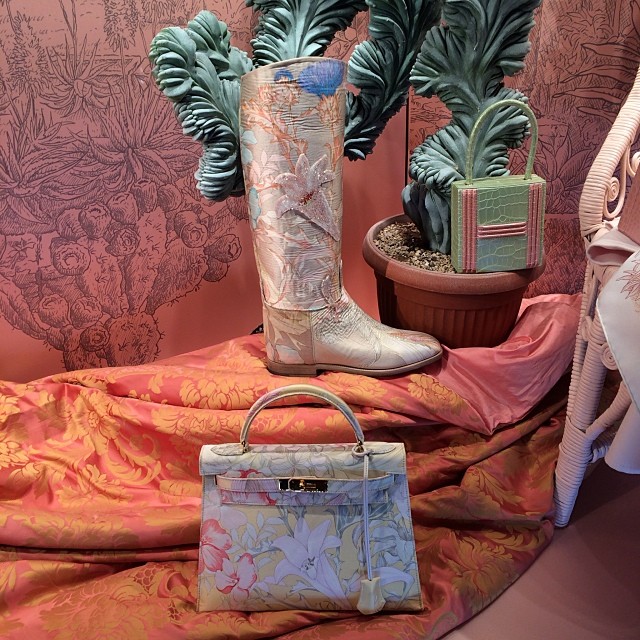 The window at Hermes on Saint-Honore in Paris