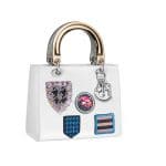 Lady Dior White with Stamps Tote Bag - Spring 2014